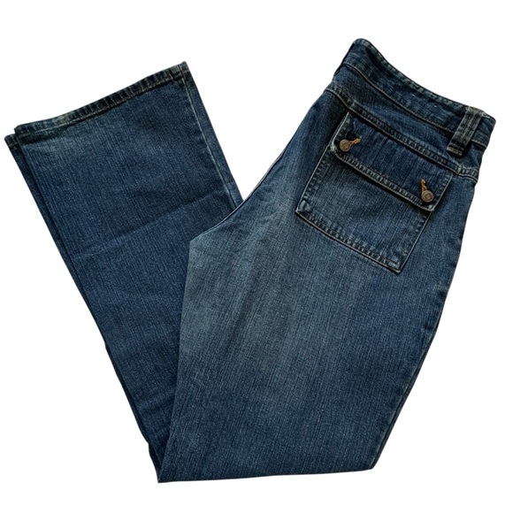 Vintage Old Navy Cargo Pocket Bootcut Fall 2002 Y2K Jeans Size 12 **READ** - Picture 16 of 16